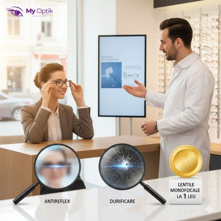 Lentile Antireflex la 1 LEU? Doar la My Optik Iași!